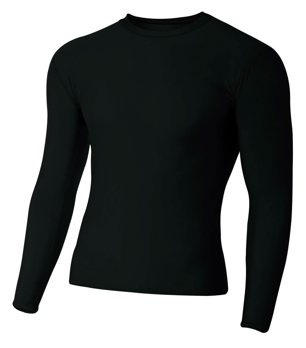 A4 Camiseta de compresión de Manga Larga para Hombre