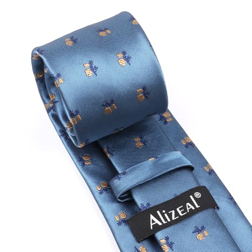 Image of Alizeal Mens 3.15'' Light Color Rustic Tie Handkerchief