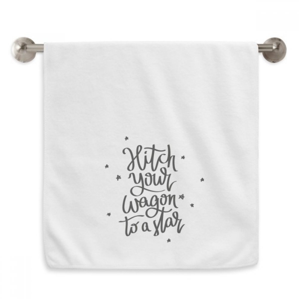 Serviette de toilette avec citation et diadème pour le rituel beauté