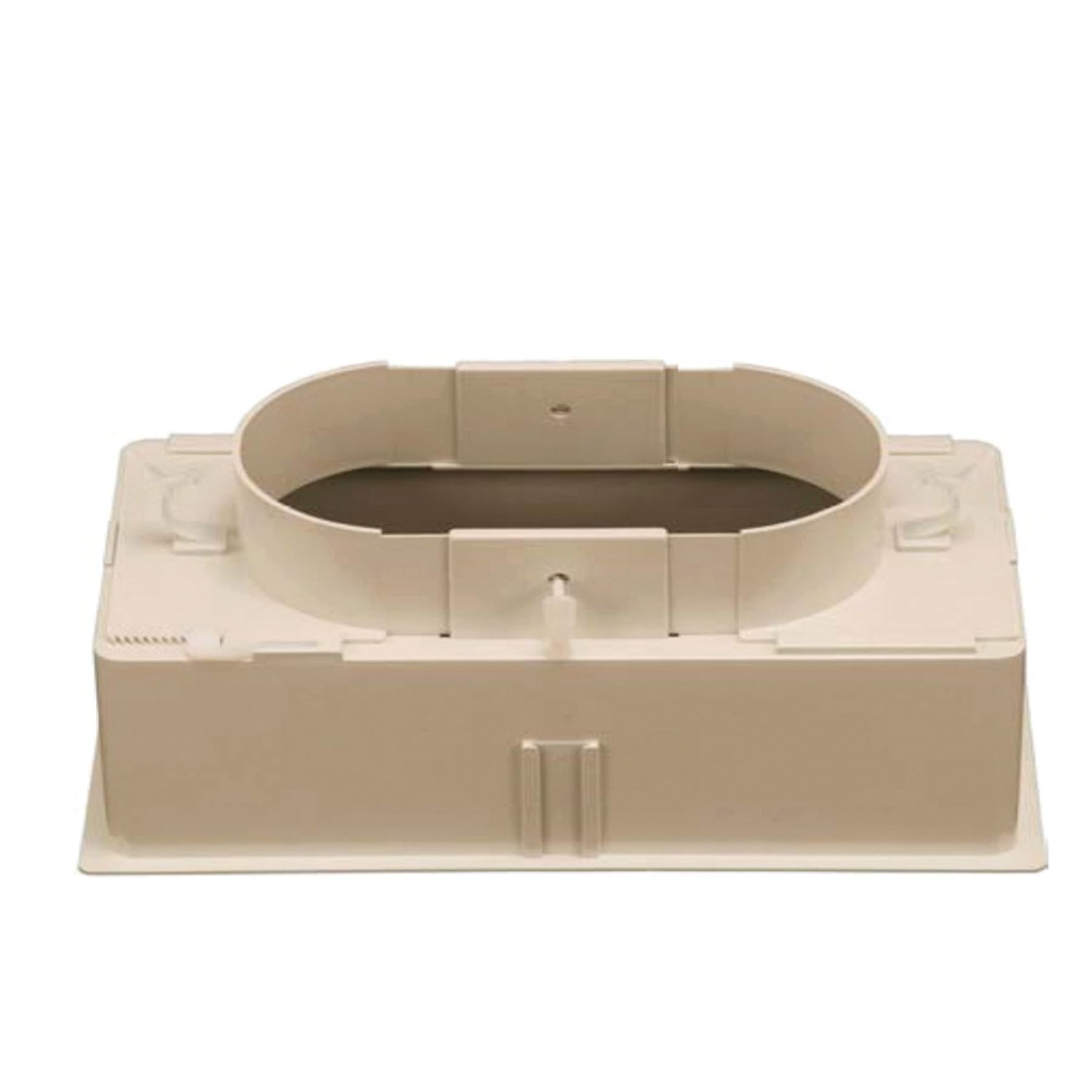 3S SuperSamaStore Plenum per Bocchetta 400x150 con Serranda Inclusa, Stacco Regolabile 160–250 mm, ABS Isolato Classe V0, Montaggio a Clips, Scatola per Condotti Flessibili di Ventilazione