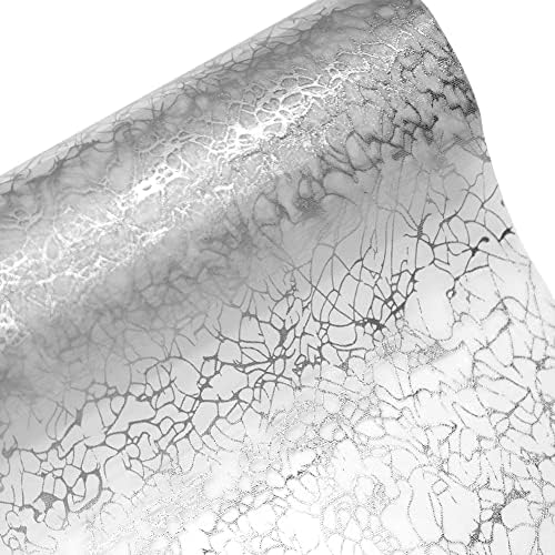Table Runner silver Long Roll, Christmas Table Runner silver, 28cm X 15m Reusable silver Glitter Table Runner for Wedding Birthday Easter Christmas Festive Party Dinner Table Decoration(silver style)
