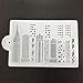 Art Kitchenware Skyscrapers Plastic Cake Stencil for Airbrush Royal Icing Fondant Cake Decorating Bakery Tools 8.5