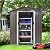 Shintenchi 5x3 FT Outdoor Storage Shed with Window, Lockable Outdoor Waterproof Tool Storage Sheds, Weather Resistant Tool Storage House Shed for Garden, Backyard, Patio Utility and Tool Storage, Gray