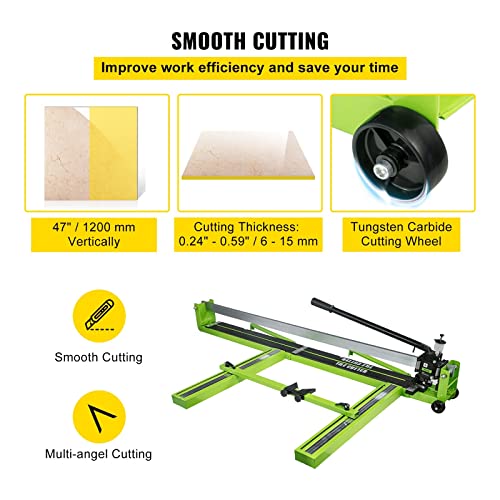 Manual Tile Cutter Infrared Positioning Floor Cutter Push Knife Professional Hand Tool for Cutting Porcelain Ceramic(31.5 inch (800mm)) - Image 3