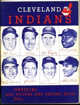 Paperback Cleveland Indians Official 1955 Picture and Record Book (Yearbook) Book
