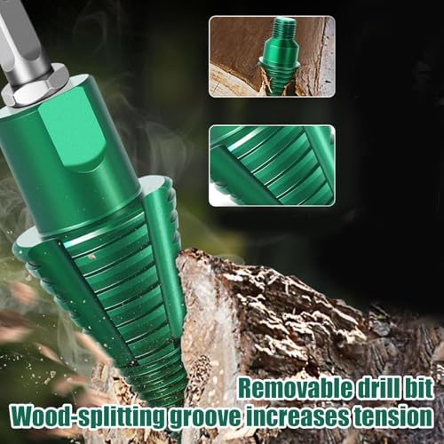 Fore bois perceuse fendeuse de bûches et vis conique robuste pour meuble - 3