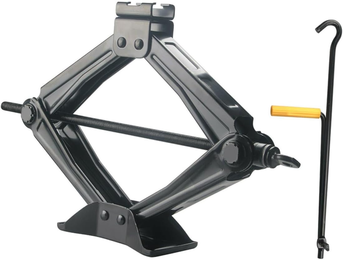 5 Ton Hand Crank Car Jack Scissor Lift Tire Repair Tool Portable Auto Repair Equipment for SUV and Sedan Maintenance Random Color