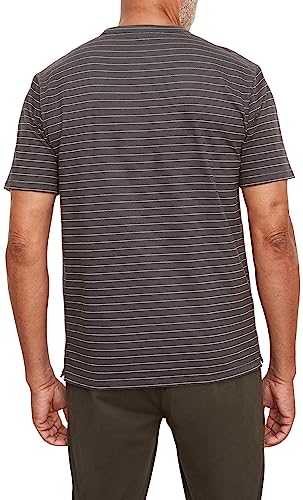 Vince Men's Garment Dye Fleck Stripe S/S Crew3