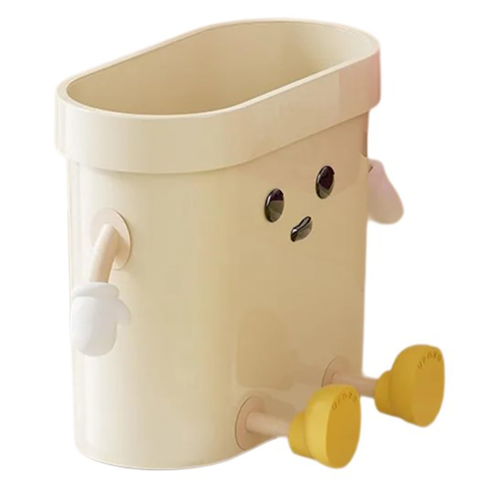 Buxuaaaa Waste Basket with Pressure Rings Fixation Waste Container Trash Can for Kitchen, Bath, and Bedroom Bedroom Garbage Can