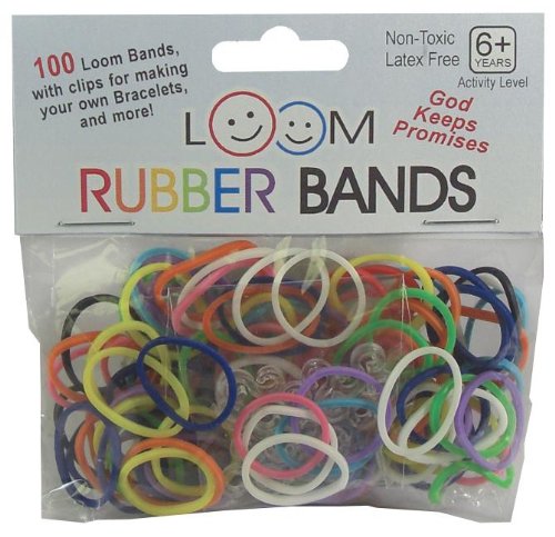 Swanson Loom Bands 100ct Bags Mixed Colors 24pk Canister