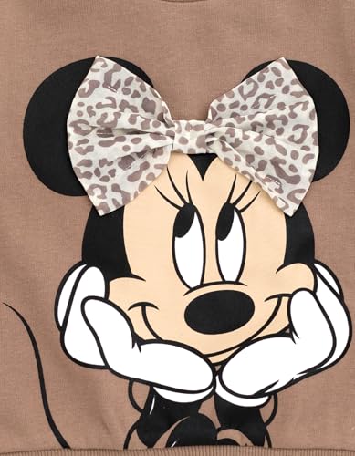 Image of Disney Minnie Mouse Girls' 2-Piece Fleece Sweatshirt and Pants Set for Baby & Kids