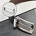 JJUNW 4 Pcs Groove Belt Keepers, Stainless Steel Brass Alloy Loops Anti Slip Black Men's Belt Buckle Accessories, 1.5 Inches(38mm-40mm)