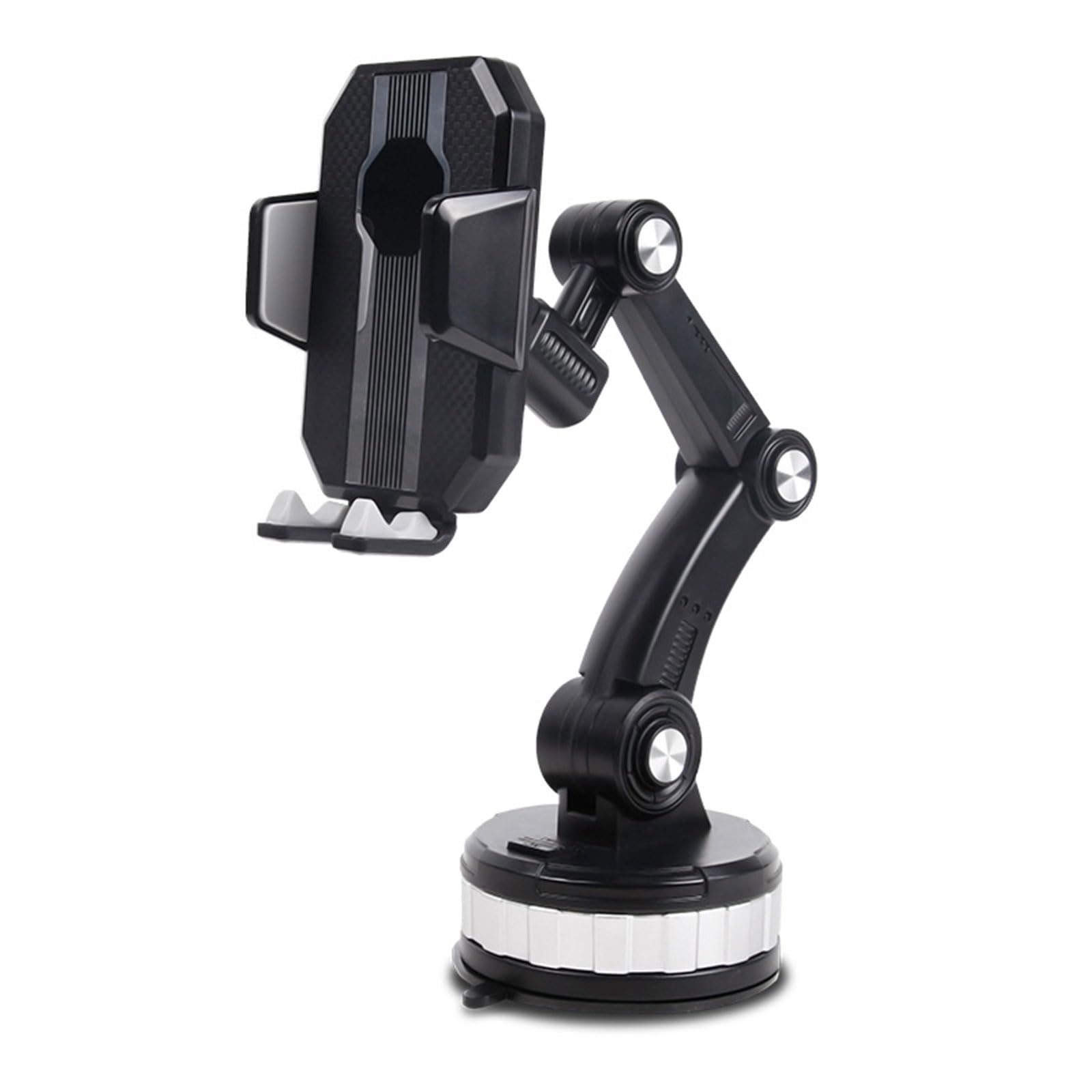 GRABLOOM Phone Mount for Car Center Console Stack Super Adsorption Holder On-Board Suck Support Clamp Bracket Hand-Free Suction Cup Bracket Holder for Lights Mount Detector, Black