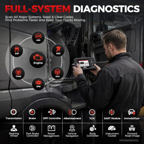 Image of Launch CRP129HD Heavy Duty Truck Scanner with DPF Regen & 7+ Resets