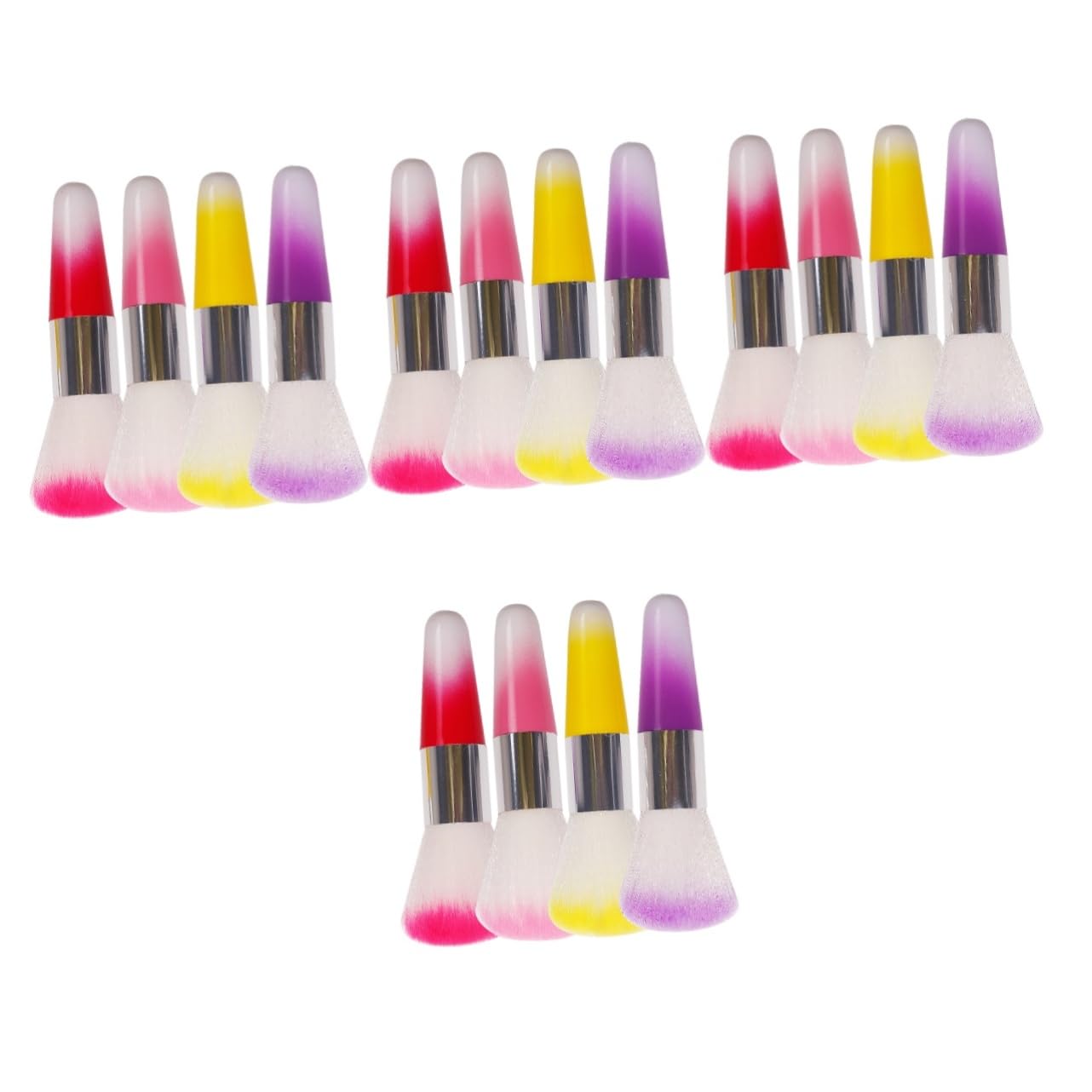 FRCOLOR 16 Piezas Cepillo De Manicura Cepillo De Rubor Herramienta De Maquillaje Conveniente Cepillo De Uñas Para Limpiar Las Uñas Cepillo De Base El Plastico Portátil
