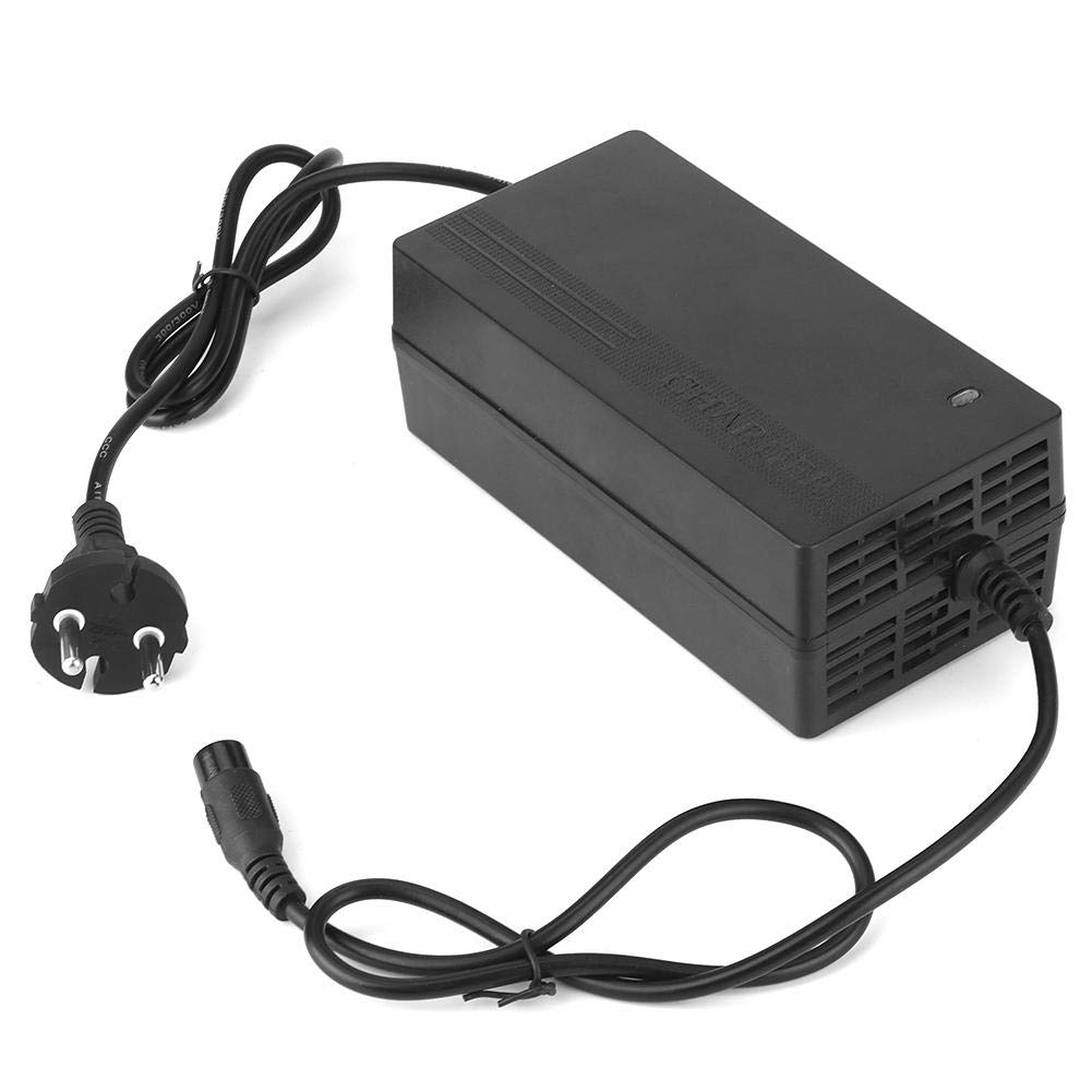 Cargador de batería de 24V 1 8A Cargador de batería de Plomo ácido para Coche de 3 Pines para Scooter eléctrico ATV Enchufe de la UE 90 230V, de Carga y Arranque