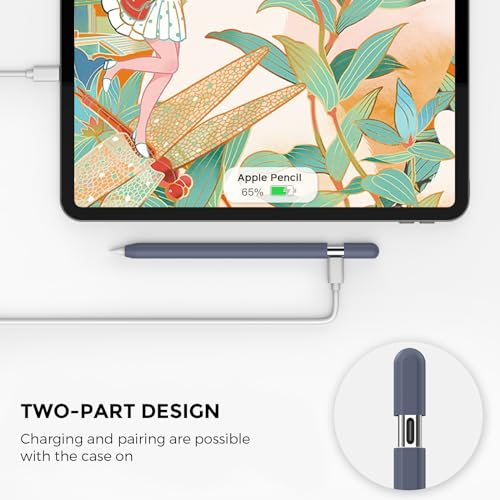 AhaStyle 2 Pack Apple Pencil (USB-C) Case 2023 Silicone Cover - image 4