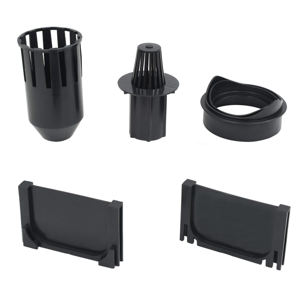 vidaXL 12x Canaux de Drainage Plastique 12 m Caniveaux de Drainage Allées