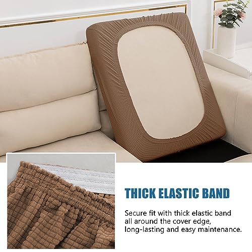 image for NC HOME Water Resistant Couch Cushion Covers, Stretch Sofa Seat Slipco