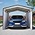QUAWIP 12x20 FT Heavy Duty Metal Carport, All-Weather Outdoor Shelter for Cars, Boats, Trucks & SUVs - Black Galvanized Steel
