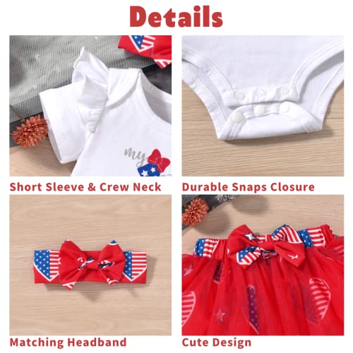 Preemie Girls 4Th Of July Outfit Premature Baby 1St Independence Day Skirt American Flag Clothes Stars Stripes Patriotic Red #TOP3