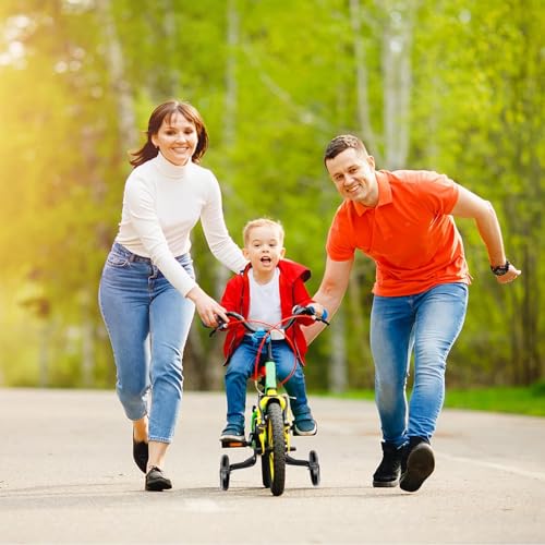 Image of DDJKCZ Training Wheels Flash Mute Wheel Bicycle Compatible for Bikes of 12 14 16 18 20 Inch