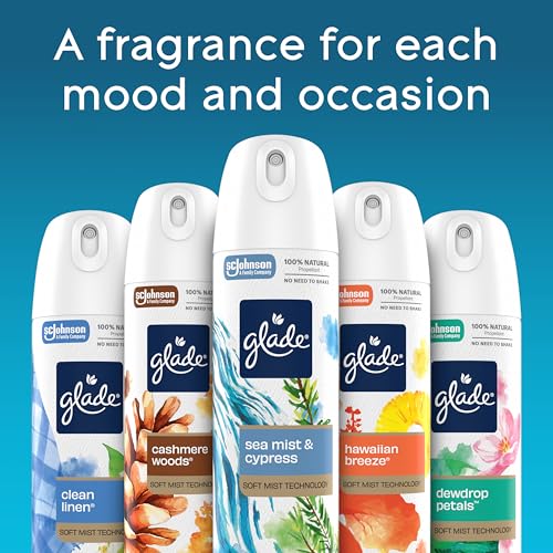 Glade Air Freshener Room Spray, Cashmere Woods Scent, Odor Fighting to Deliver Long Lasting Freshness, 7.3 Oz, 6 Count - image 8