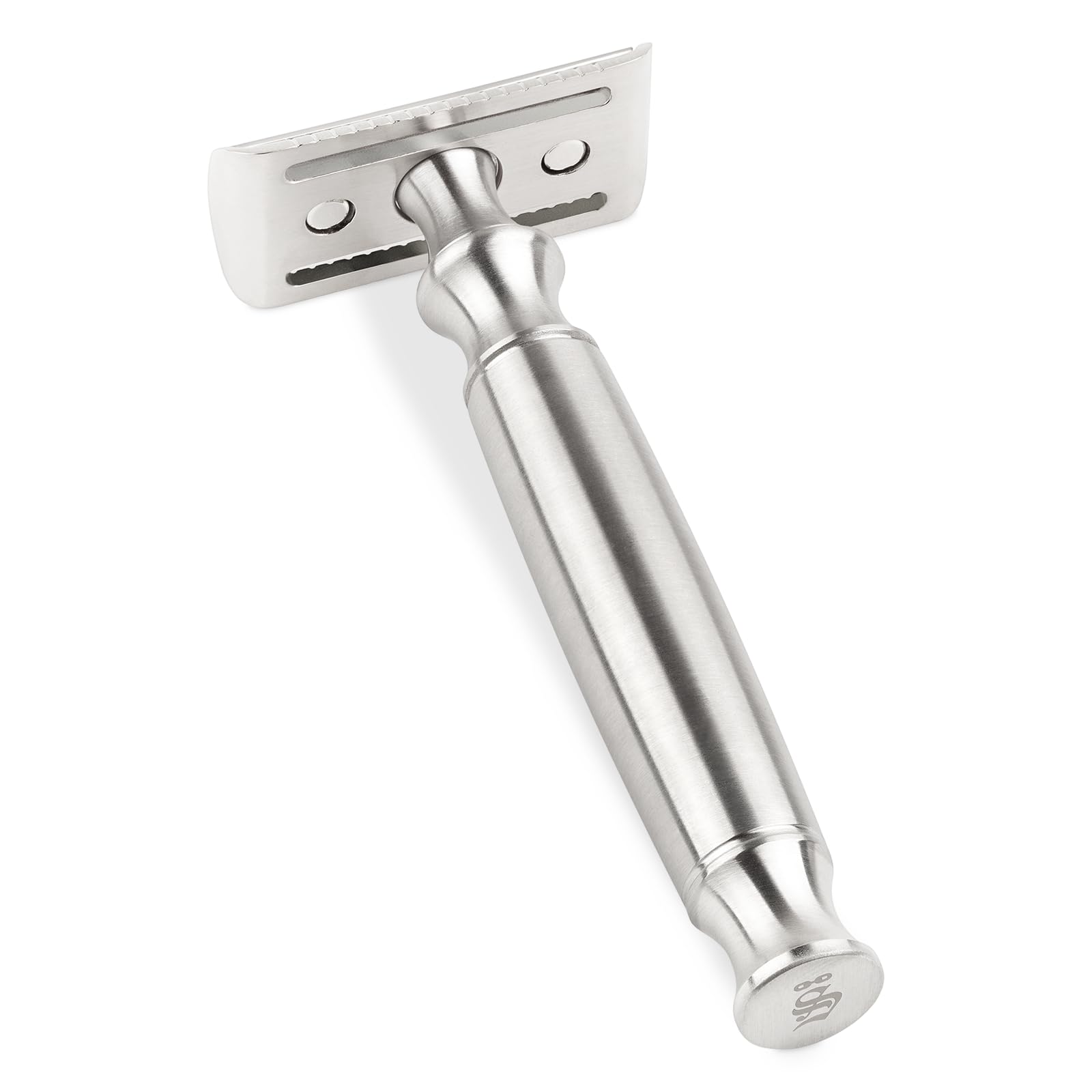 Störtebekker® - Rasoio di sicurezza da uomo Rostock, rasoio a umido di alta qualità, in acciaio inox, 163 g extra pesante per una migliore maneggevolezza, con 10 lame in acciaio inox