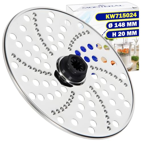 MONTERAL Disque à Rape pour Robot Cuisine avec Le Code Original KW715024 pour Kenwood - Garantie...