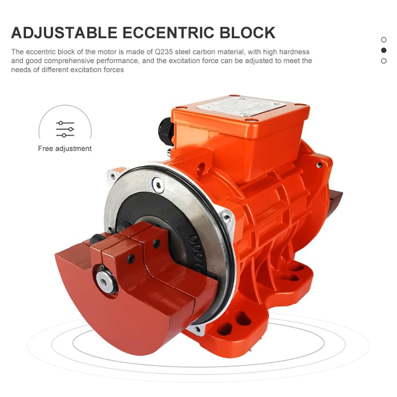 Concrete Vibration Motor MVE90/15 0.04KW 220V 380V 415V 230V 660V Mining Industry Vibrator Motor for Vibrating Table - (Type: A, Speed: MVE90-15 1PH 220V)
