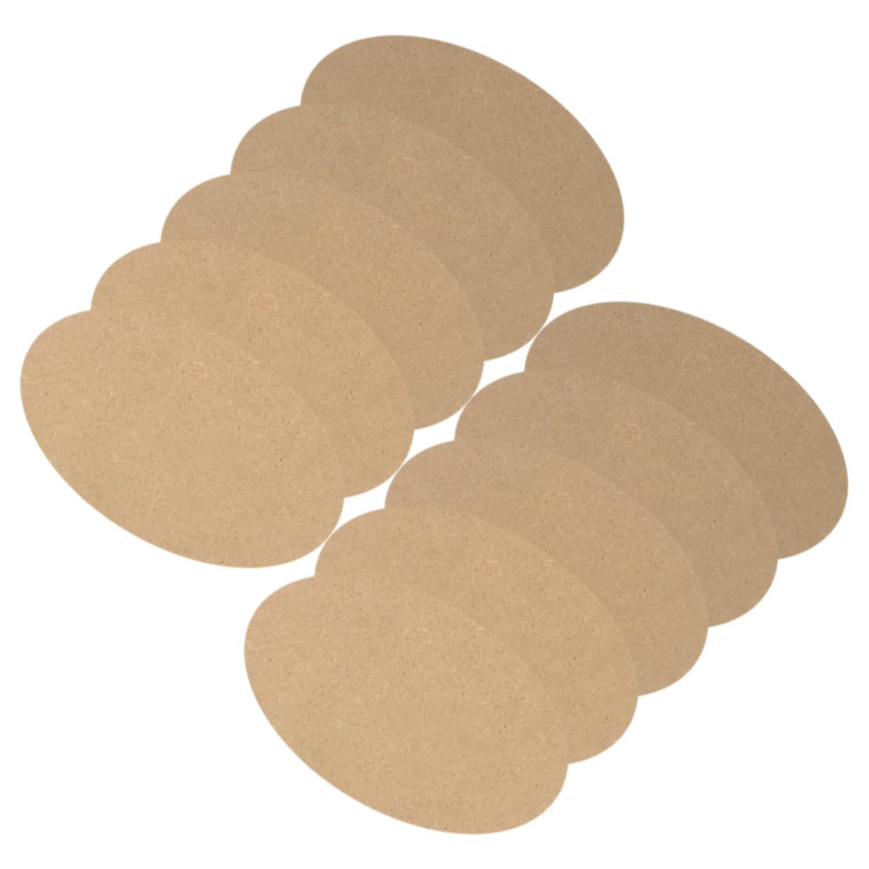 HAPINARY DIY Clay Board 10pcs Clay Making Board Wooden Base Clay Crafts Plate Clay Board for Pottery