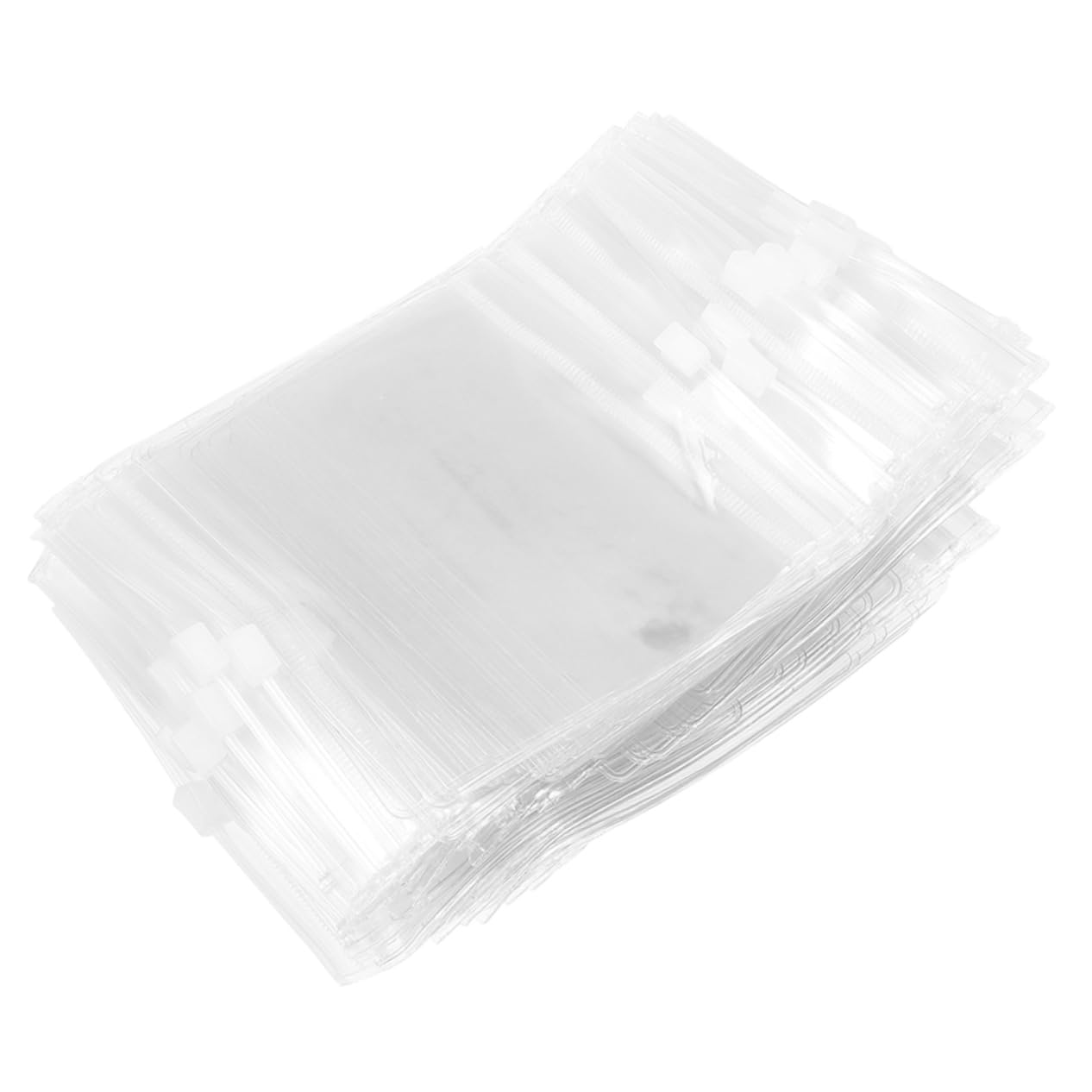 100pezzi Sacchetti Sigillati in Pvc Trasparente Sacchetti Autosigillanti Per Gioielli Ciondoli e Piccoli Oggetti Impermeabili e Resistenti