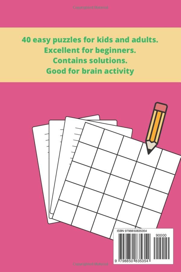 Miniatura 2 de 40 Puzzles Sudoku, 40 easy puzzles for kids and adults. Excellent for beginners. Contains solutions. Good for brain activity.