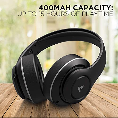 Image of (Refurbished) boAt Rockerz 560 Wireless Bluetooth Over The Ear Headphone with Mic (Active Black)