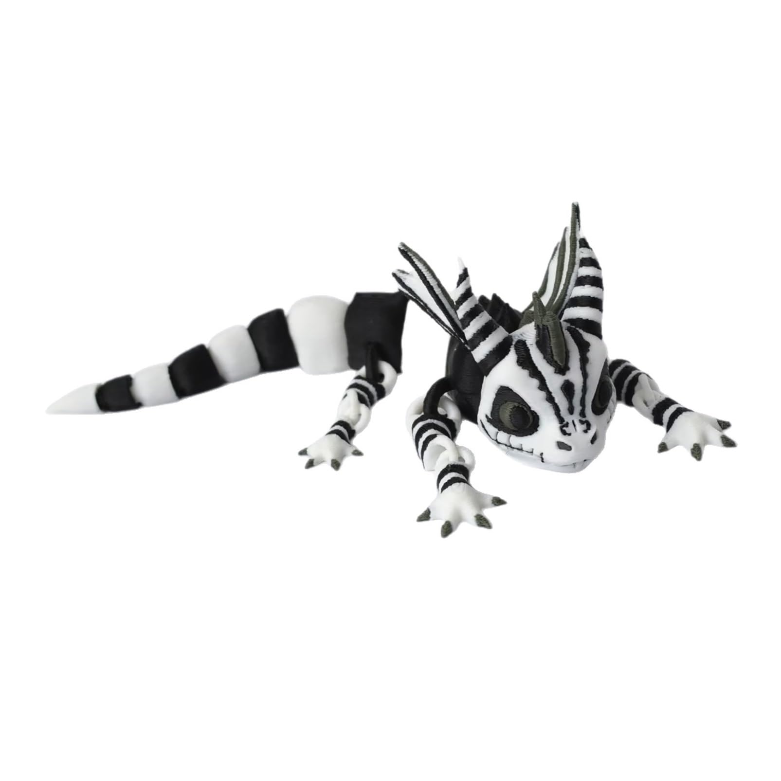 CASOME 3D Printed Articulated Dragon Figure, Flexible Desk Fidget Model