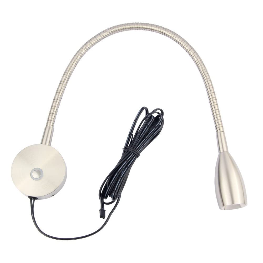 Lampy ścienne, reflektor 3 W, lampa ścienna LED z przełącznikiem dotykowym, odczyt zagłówka, reflektory, akcenty do montażu na ścianie, dekoracja wnętrz, kinkiety ścienne, czarne, 3000 K