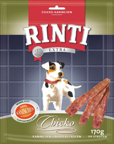 Rinti | Extra Chicko - Kaninchen-Knabberstreifen | 9 x 170 g