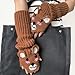 Psdndeww Cartoon Bear Fingerless Gloves for Women Fashion Knitting Arm Sleeves Decorative for Teens Girl Casual Warm Knit Gloves Mitt