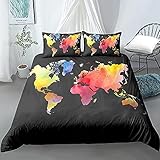 🏣 【Diseño de moda】 Este novedoso juego de cama decorativo de 3 piezas hace que su dormitorio sea elegante y atractivo, con un diseño elegante y vibrante de lujo, ¡ideal para cualquier decoración del hogar! Esta moderna colcha / colcha de impresión 3D no solo es perfecta para su propio dormitorio, habitación, Sala de estar, pero también un gran cumpleaños Navidad Año Nuevo Idea de regalo para niños, niñas, adolescentes, mujeres, hombres, niños, novios, novias, adultos.