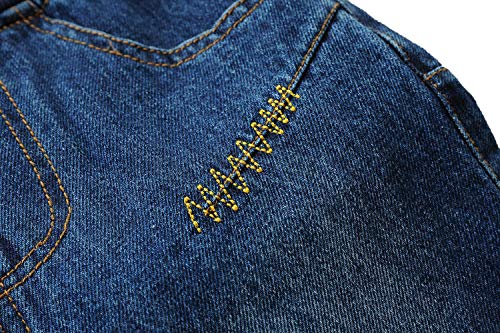 Boy Jeans Denim Pants Kids Elastic Waist Casual Jeans Breathable Adjustable Drawstring Trousers4