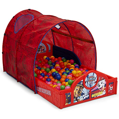 Image of Delta Children Nick Jr. PAW Patrol Sleep and Play Toddler Bed with Tent, Red