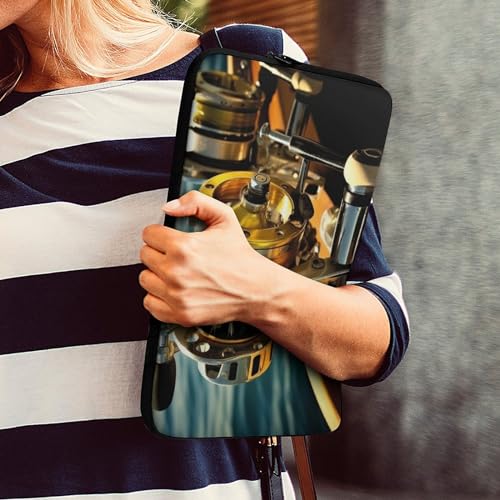 Funda para portátil 12 pulgadas estilo pesca impermeable miniatura 7