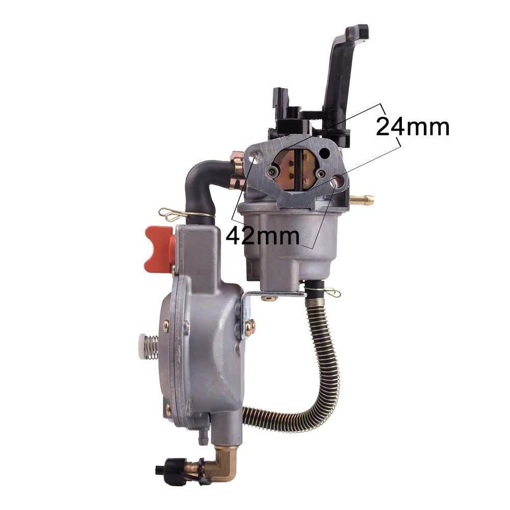 Montaje Carburador Carburador De Combustible Dual Para LPG Para Kit De Conversión NG Para 2KW 3KW 168F 170F GX200 Carburador Generador De Gasolina Para LPG 168