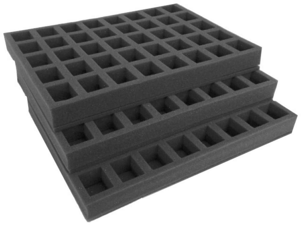 Navara Set di vassoi di ricambio per Gamesworkshop Classic custodia in plastica. Trasporta 120 truppe su