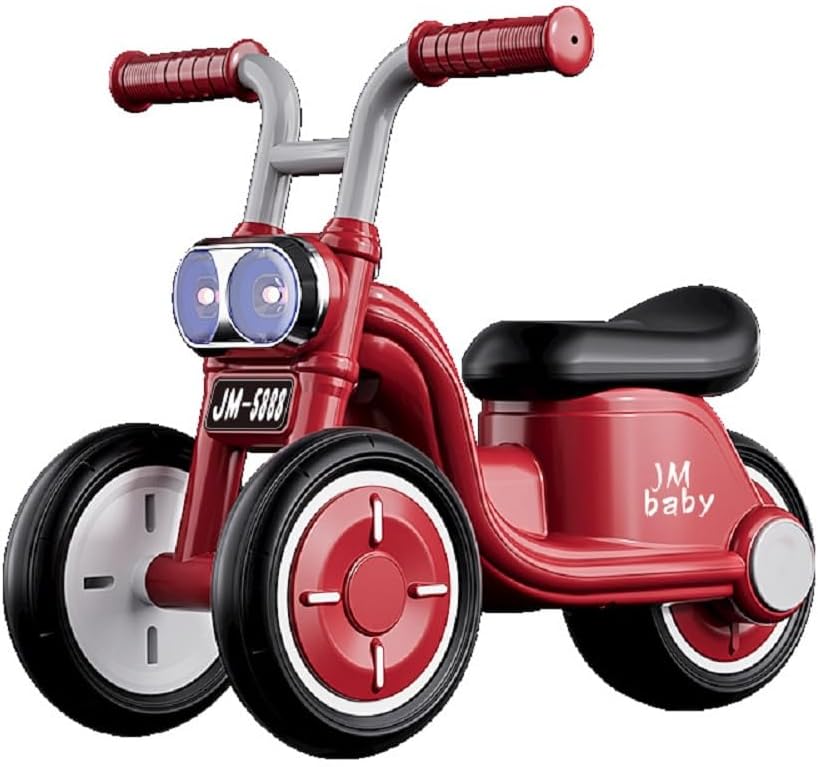 Childrens Tricycle, Mini, Lightweight, Sliding Car, 1 - 3 Years, Bicycle, Without Paddal, Easy Assembly, Portable, Kids Bike, Vehicle, Birthday, Gift, Baby Shower Red
