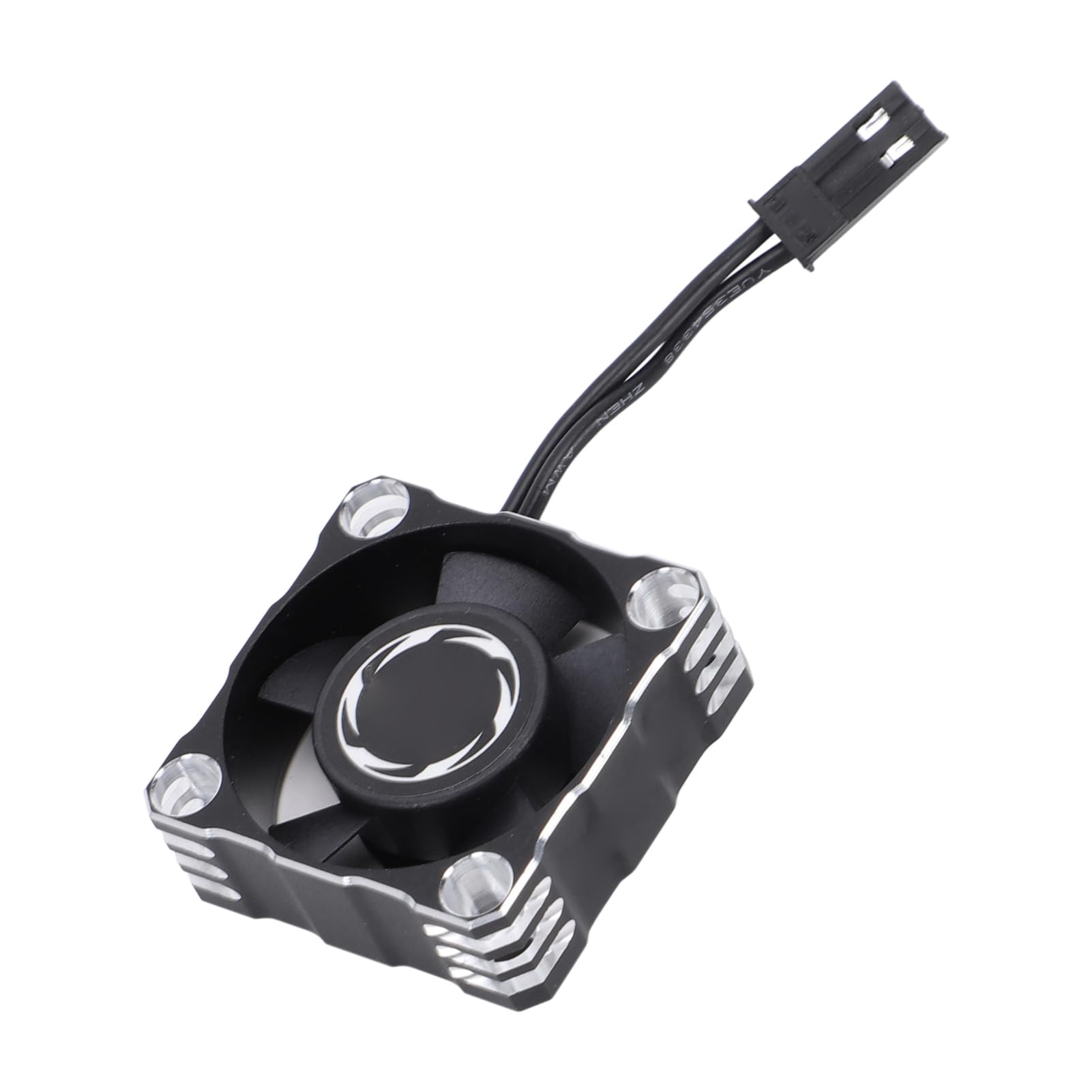 Gugxiom Aluminiowy Wentylator Chłodzący 30 000 Obr./min 30 Mm ze Złączem JST do Silnika Samochodu RC, Wydajna Chłodnica Silnika, Trwałe Odprowadzanie Ciepła do Zdalnie Sterowanego Pojazdu Terenowego