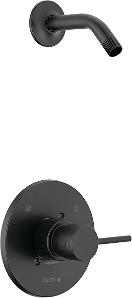 Delta T14259-LHD-PP Modern Shower Only Trim Package - Less Shower Head - Matte Black