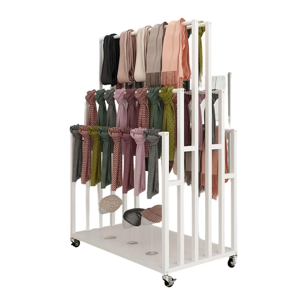 Étagère pour rouleaux de tissu qui élimine le désordre au sol