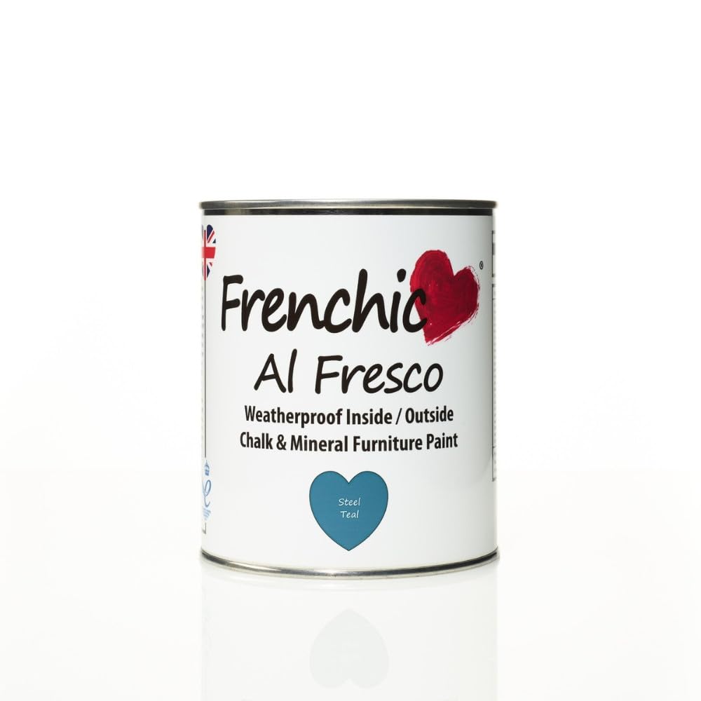 Frenchic Steel Teal Furniture Paint - Al Fresco Inside/Outside Range 250Ml Dinky Tin (Steel Teal)