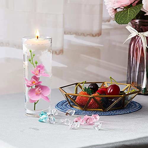 Ardux (12 Pieces) Artificial Flowers For Floating Candles Mini Artificial Orchid Flower Vase Fillers For Wedding Dinning Table Party Home Bar Restaurant Decoration (Pink) #TOP2